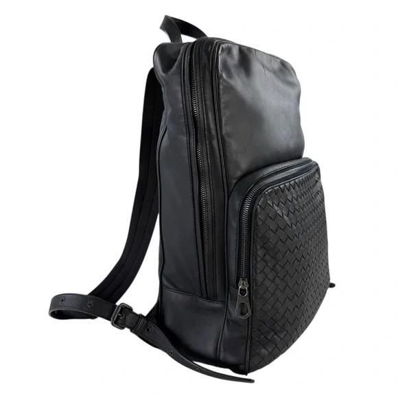 Bottega Veneta Intrecciato Leather Backpack - Picture 2 of 13
